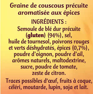 Couscous Parfumé aux Epices Douces
