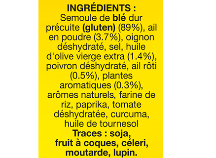 Couscous Parfumé Huile d’olive & Ail rôti 