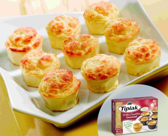 12 Mini Souffles Emmental Tipiak