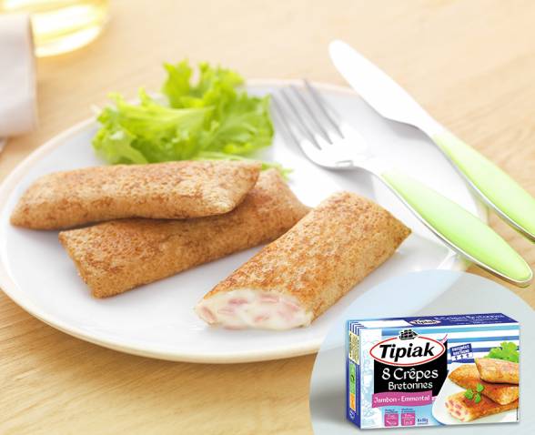Crepes bretonnes jambon emmental TIPIAK
