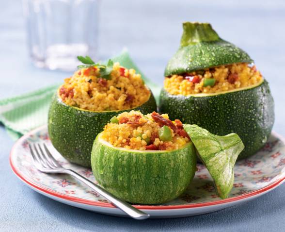 Recettes Courgettes farcies au Couscous du Soleil en papillote TIPIAK