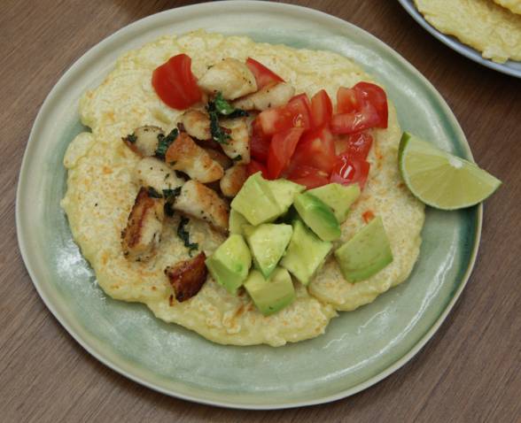 Recette Galette brésilienne poulet avocat coriandre TIPIAK