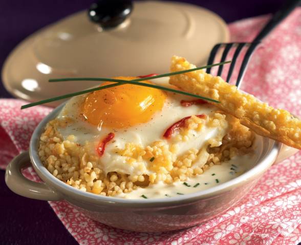 Recette Mini cocottes oeuf cereales TIPIAK