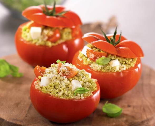 Recette tomates farcies quinoa pesto TIPIAK
