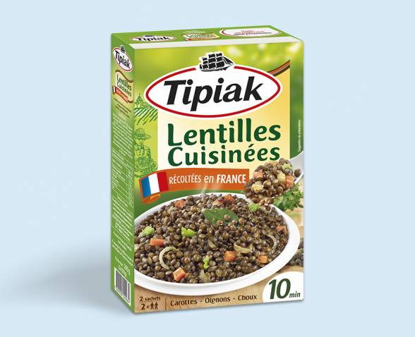 Lentilles Vertes Cuisinées TIPIAK