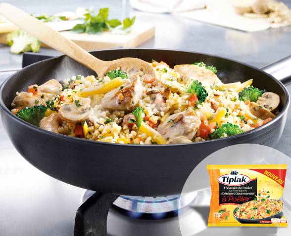 Fricasse de Poulet aux Champignons & Crales Gourmandes TIPIAK