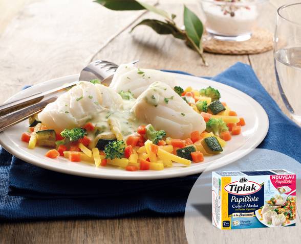 Papillote Colin d'Alaska et Petits lgumes la BretonneAMBIANCE - TIPIAK