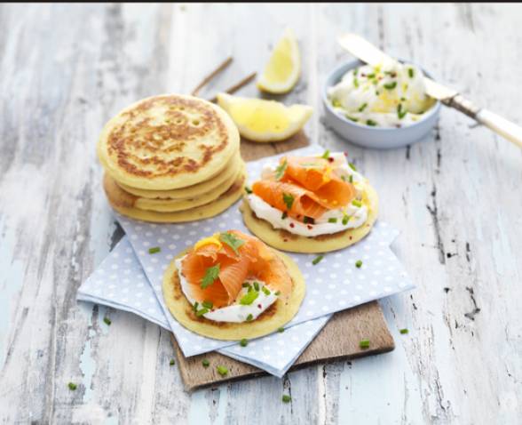 Blinis sans gluten au saumon fumé TIPIAK