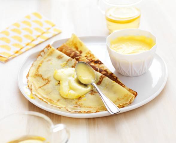 Crêpes sans gluten crème citron