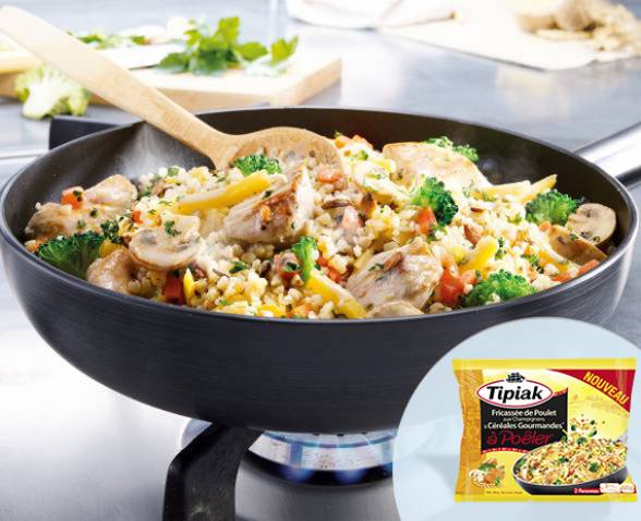 Fricasse de Poulet aux Champignons & Crales Gourmandes TIPIAK