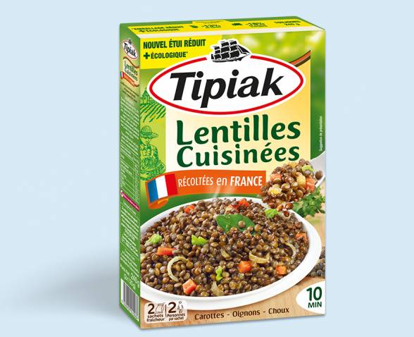 Lentilles Vertes Cuisinées TIPIAK
