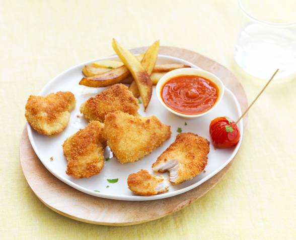 Nuggets de poulet faciles et sauce tomate maison