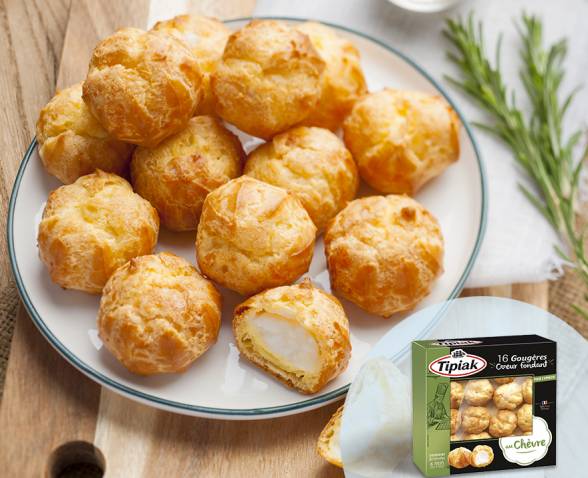 16 Gougères Cœur Fondant Chèvre 