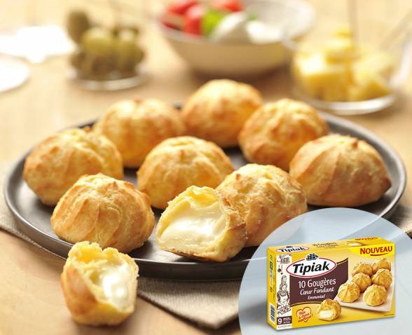 10 Gougères Cœur Fondant Emmental