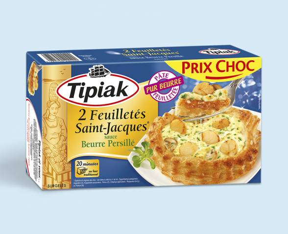 Feuilletés Saint-Jacques Sauce Beurre Persillé TIPIAK