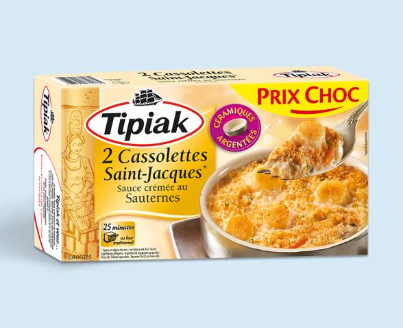 Cassolettes Saint-Jacques sauce sauternes TIPIAK