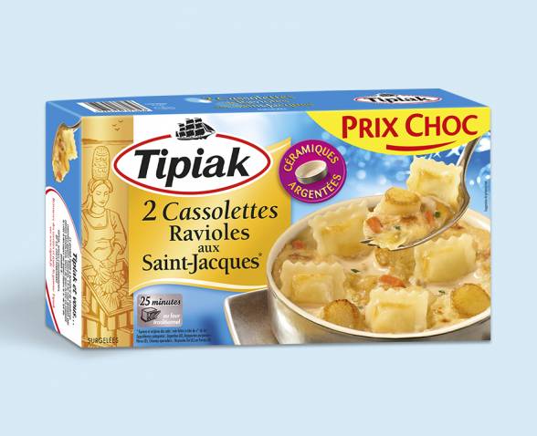 2 Cassolettes Ravioles aux Saint-Jacques TIPIAK
