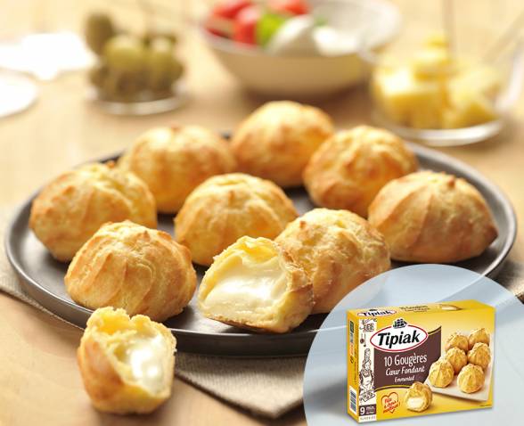 10 Gougères Cœur Fondant Emmental