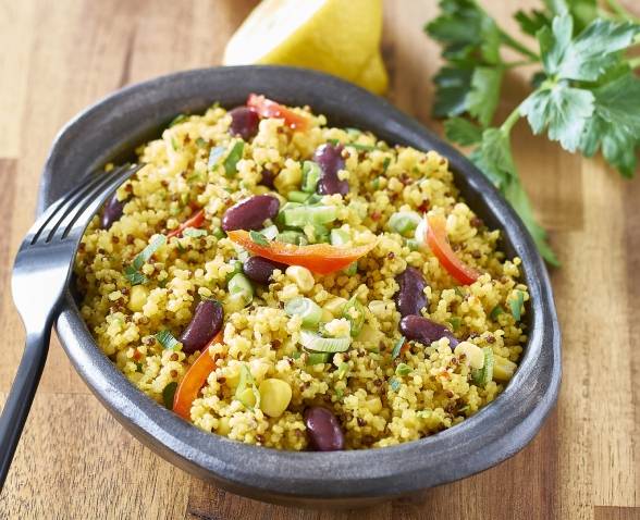 SALADE QUINOA PARFUME ET HARICOTS ROUGES