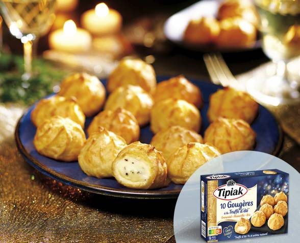 10 Gougères à la Truffe d’été Emmental-Mozzarella-Brie