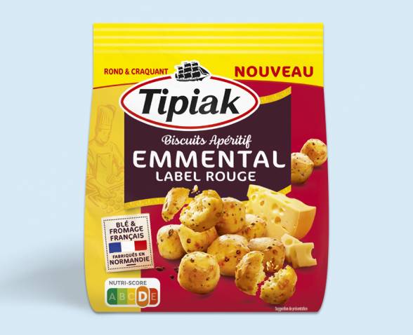 Biscuits Apéritif Emmental Label Rouge – Tipiak