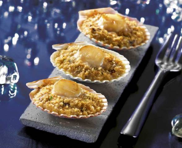 8 Mini Coquilles Saint-Jacques* à la Bretonne