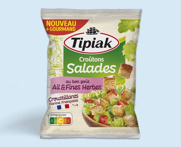 Croutons salades ail fines herbes TIPIAK