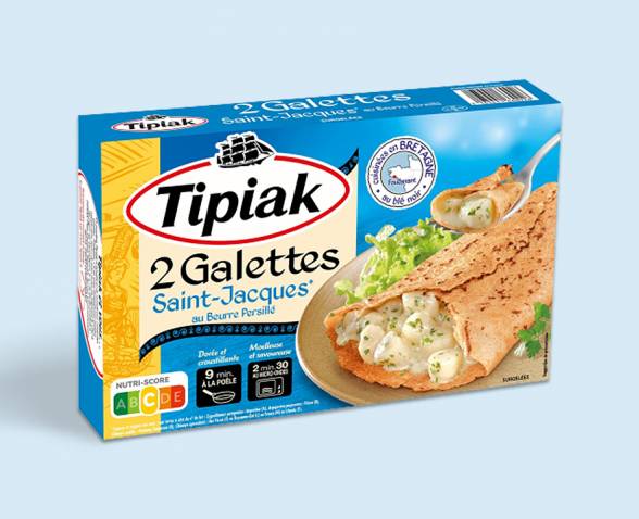 2 Galettes Saint-Jacques* au Beurre persillé – Tipiak
