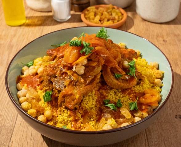 Couscous parfumé et agneau