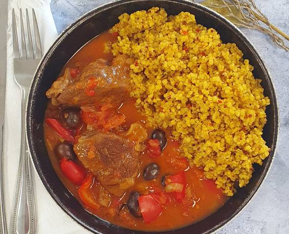 Estouffade de bœuf et Quinoa à la provençale