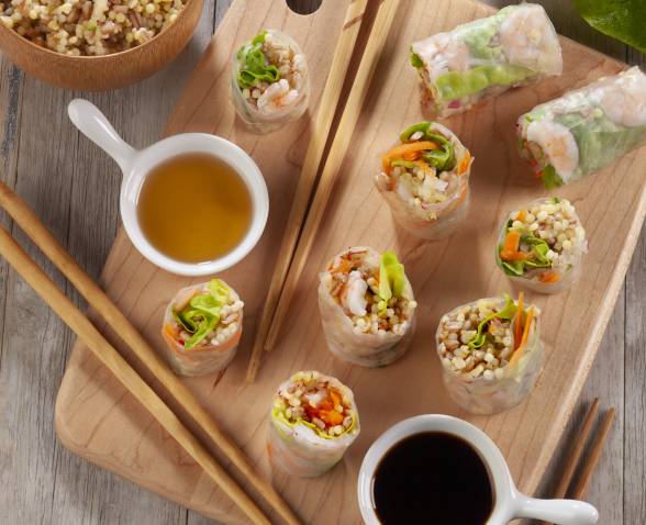 Rouleaux de printemps à l’Épeautre gourmand