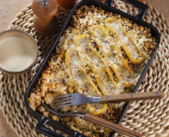 Tartiflette veggie au quinoa