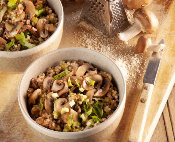 Risotto aux champignons et à l’Épeautre gourmand