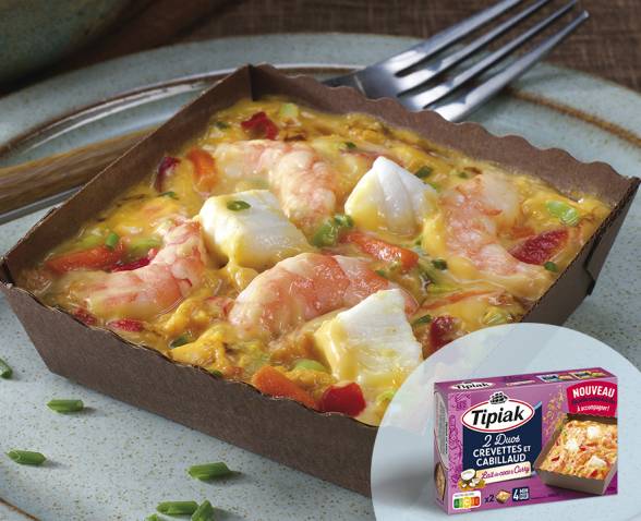 Duos Crevettes et Cabillaud Lait de coco & Curry 