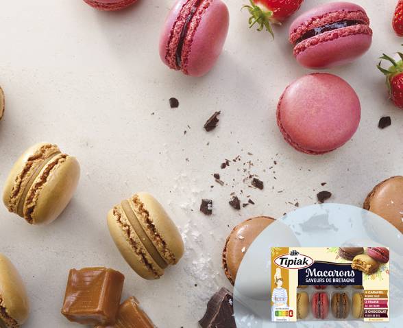 8 Macarons Saveurs de Bretagne TIPIAK