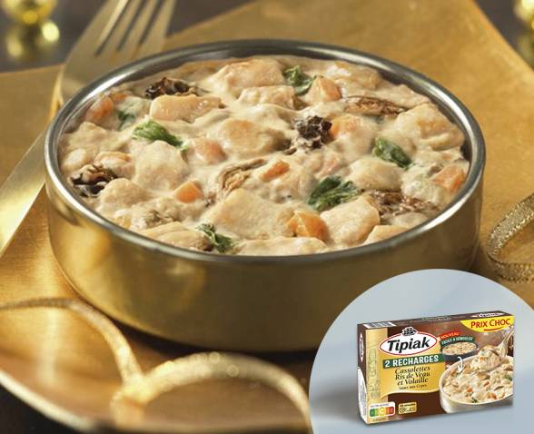 2 Recharges de cassolettes Ris de Veau et Volaille Sauce aux Cèpes