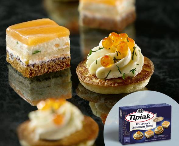 12 Canapés Saumon Fumé TIPIAK