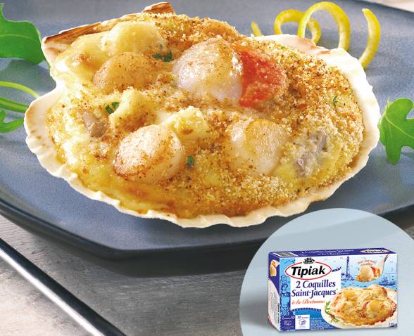 2 Coquilles Saint Jacques A La Bretonne Tipiak