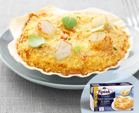 Coquilles Saint jacques Lotte TIPIAK