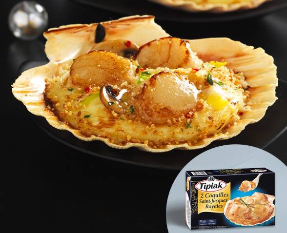 2 Coquilles Saint Jacques Royales Tipiak