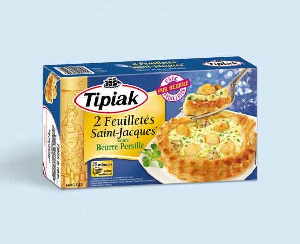 Feuilletés Saint-Jacques Sauce Beurre Persillé TIPIAK