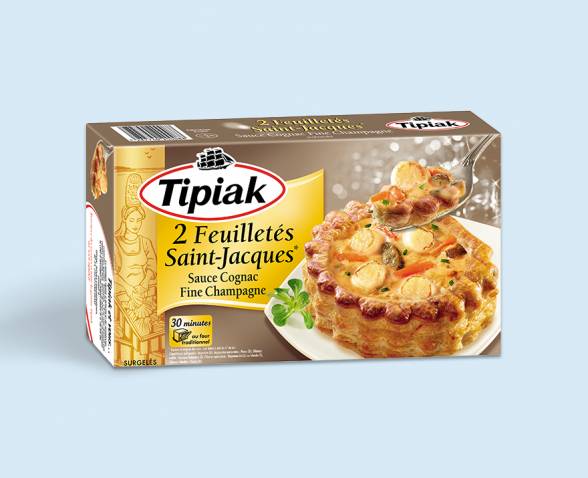 Feuilletés Saint-Jacques Sauce Cognac Fine Champagne TIPIAK