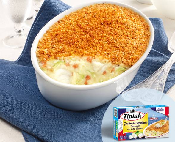 Gratin cabillaud TIPIAK