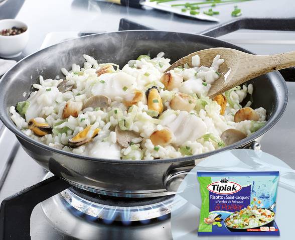 Risotto Saint Jacques fondue poireaux TIPIAK