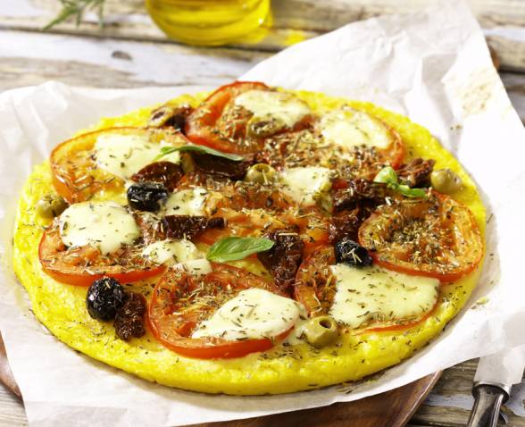 Pizza à la polenta et aux tomates TIPIAK