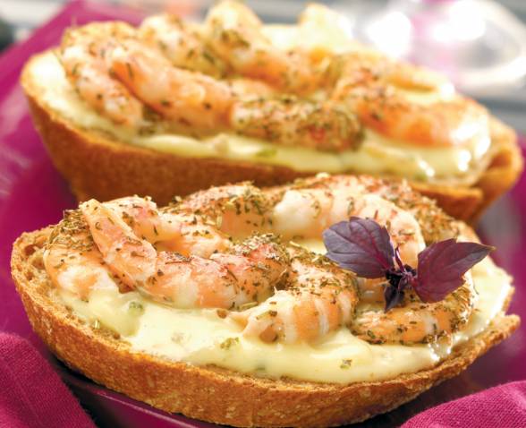 Tartine Chaude de Crevettes TIPIAK