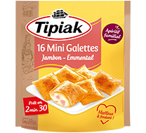 16 mini Galettes Jambon Emmental