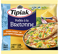 Poêlée à la Bretonne Céréales Cuisinées aux Petits Légumes et Champignons TIPIAK