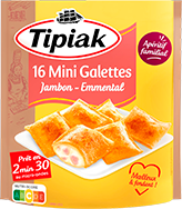 16 mini Galettes Jambon Emmental