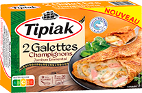 Galettes Champignons Jambon Emmental Tipiak